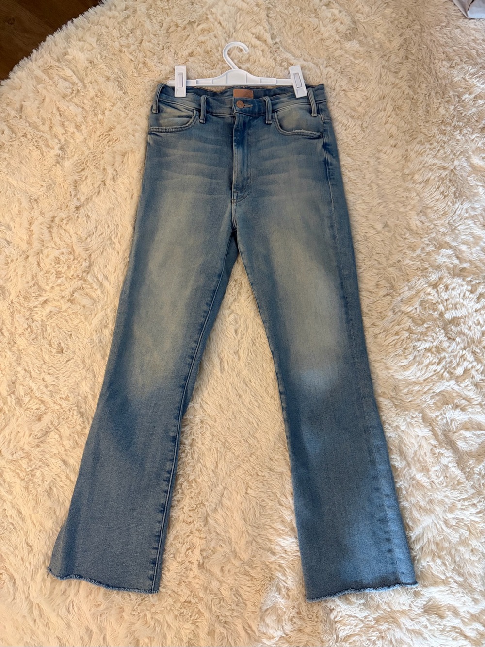 MOTHER Light Blue Flare Jeans